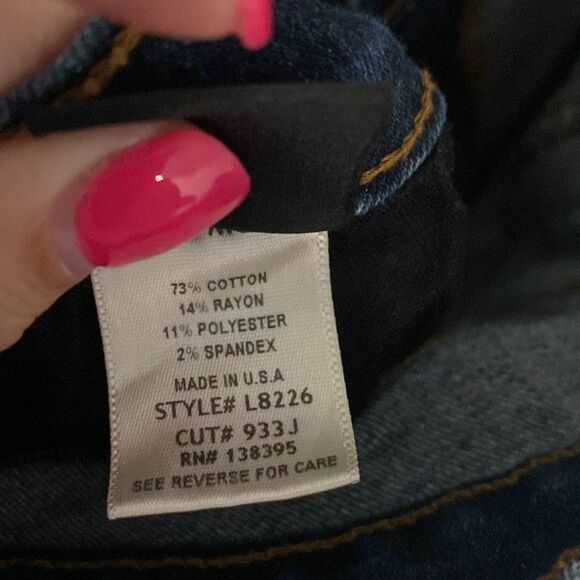 Flying monkey-platinum skinny jeans-low rise-dark wash-size 29 - Picture 7 of 7